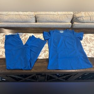Women's Royal Blue ReSurge scrub set